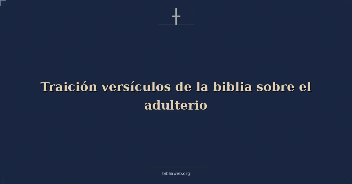 Versículos Bíblicos sobre traición versículos de la biblia sobre el adulterio