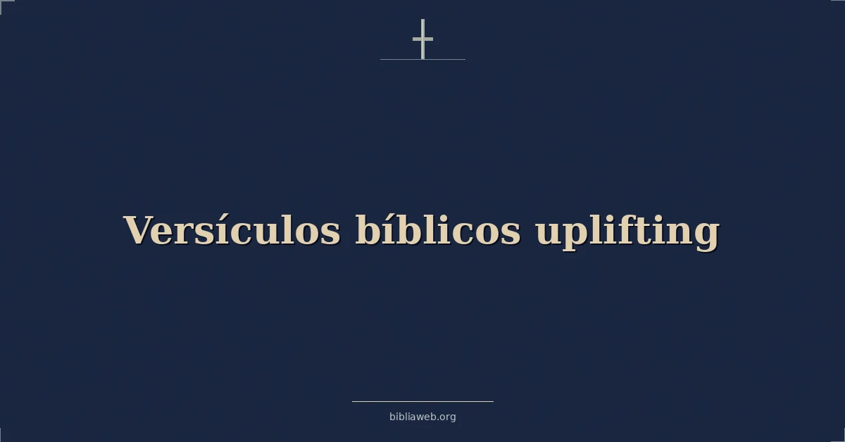 Versículos bíblicos edificante